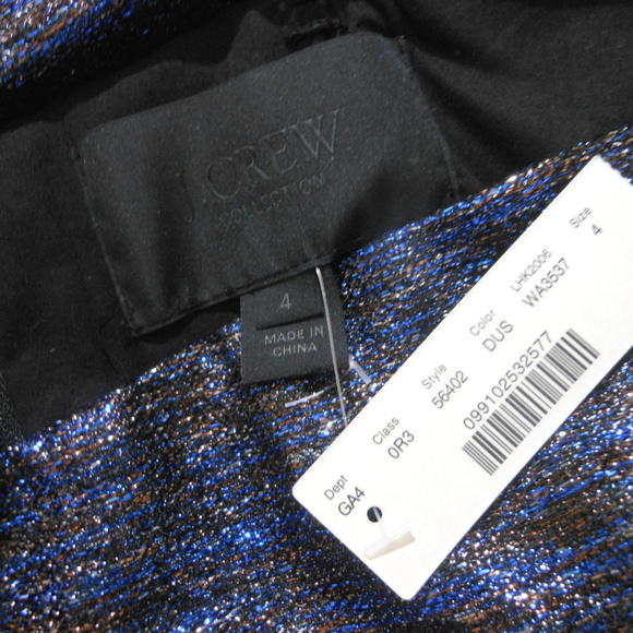 J CREW NIghtwatch Metallic Dress 4 NWT $425 Party - Picture 5 of 7